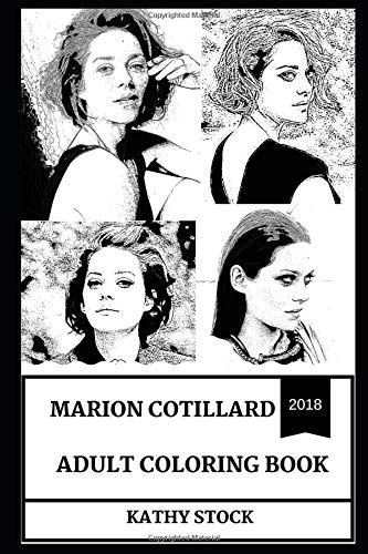 Buy Marion Cotillard Adult Coloring Book Academy And Golden Globe
