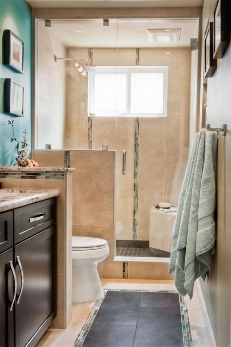 That what makes the bathroom feeling very nice, especially with the flowers and the sink area design. Contemporary Bathroom With Beige Tile Walk-In Shower | HGTV