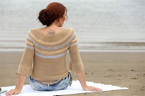 Sandy Beach Sweater Haakpatroon Linda Modderman Design Haakpatroon