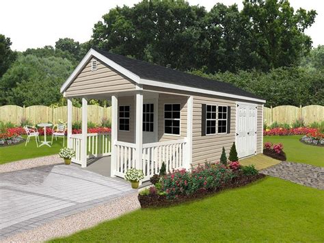 Porch Packages Provide Inviting Entryways To Your Shed Choose From A