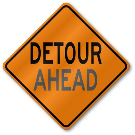 Detour Ahead Signs W20 21 Tr04w202