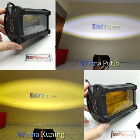 Jual Lampu Tembak Sorot LED Kuning BAR Cree Cwl 24 Mata 2 Susun Led