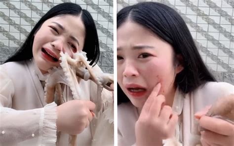 Mainland Follies Woman Mocked After Livestreaming Herself Eating Live Octopus VIDEO Coconuts