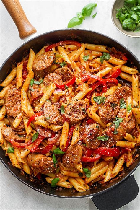 I just love sausage and it's really easy to make your own and keep it gluten and dairy free. Sausage Pasta Skillet Recipe — Eatwell101