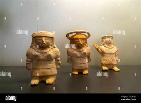 Female Figurines From Jaina Late Classic Period Mayan Archaeological