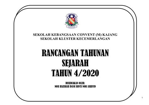 Nota sains tahun 5 kssr. Nota Ringkas Sejarah Tahun 4 2020