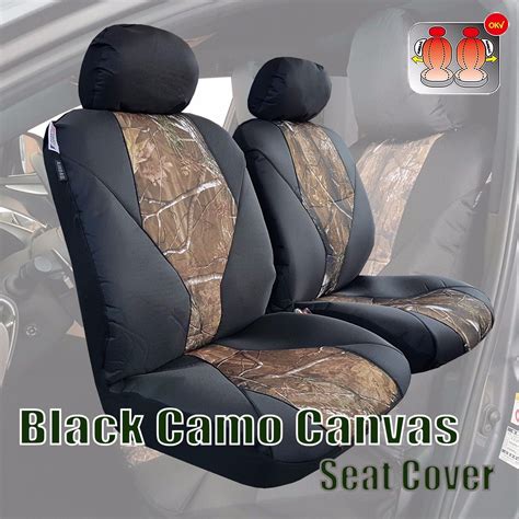 Premium Camo Black Front Canvas Car Seat Covers For Toyota Corolla Cross Ebay