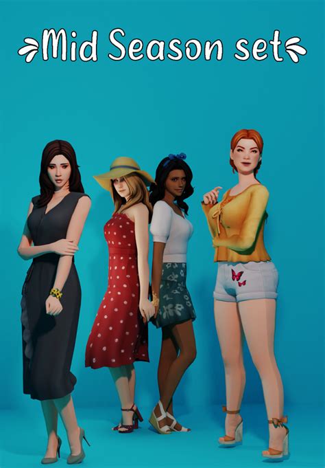 Sims 4 Cas Sims Cc Cherry Dress Julia Dress Sims 4 Clothing Maxis