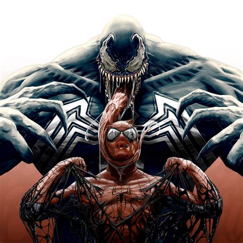 Venom Vs Spider Man Artwork 4k Wallpapers Hd Wallpapers Id 25214