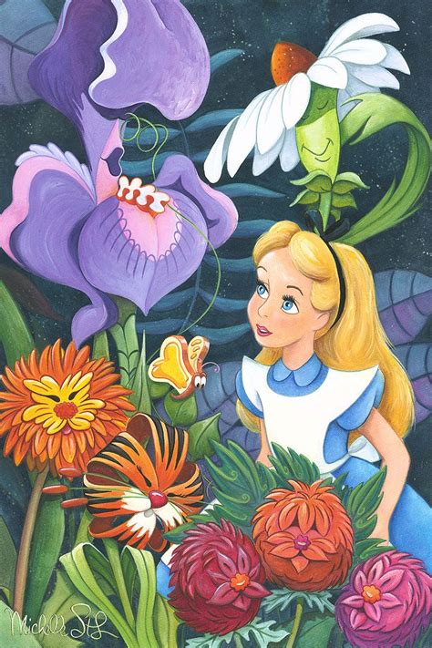Alice In Wonderland Flowers Illustrations Lola Flower