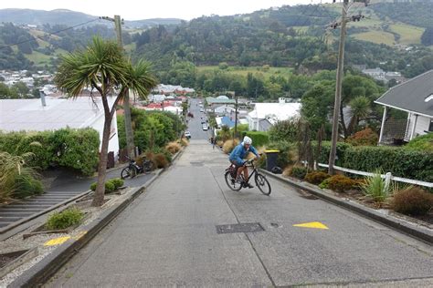 Den titel hatte dunedin eher unbeabsichtigt. Die steilste Straße der Welt - Radschlag Radschlag