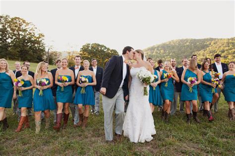 Kick off your country wedding nuptials with 3d invitations that bring the countryside to life. Southern weddings - teal bridesmaid dresses