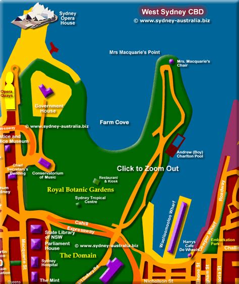 Sydney Map Cbd Color 2018