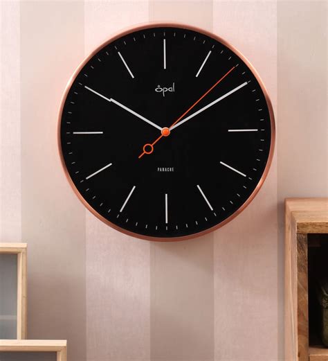 Buy Copper Metal Wall Clock By Opal Online Modern Wall Clocks Wall