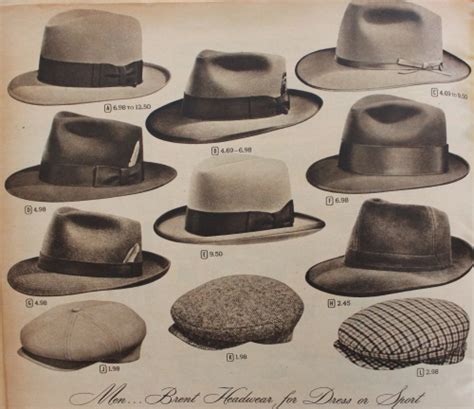 1950s Mens Hats Styles Guide
