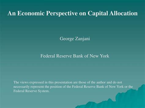 Ppt An Economic Perspective On Capital Allocation Powerpoint