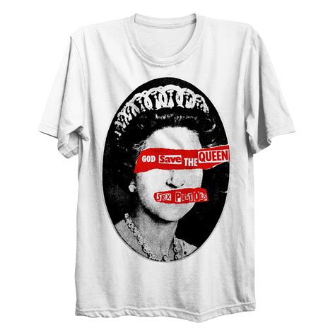 Sex Pistols God Save The Queen White T Shirt Punx