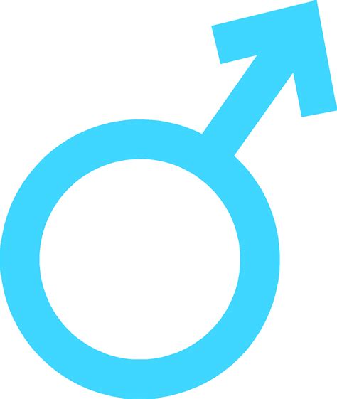 Male Sex Symbol Blue Clipart Full Size Clipart 507118 Pinclipart