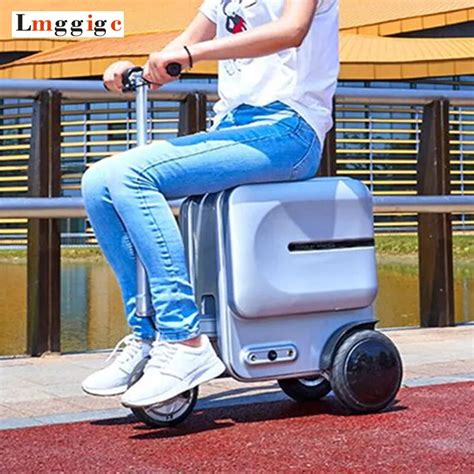 Electric Riding Travel Rolling Luggage Bagintelligent Wheel Suitcase