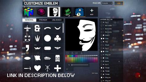 BF4 Emblem Anonymous V For Vendetta Tutorial Battlefield 4