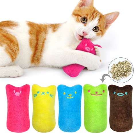 Cat Catnip Toy Pets Kitten Chew Toys Funny Interactive Plush