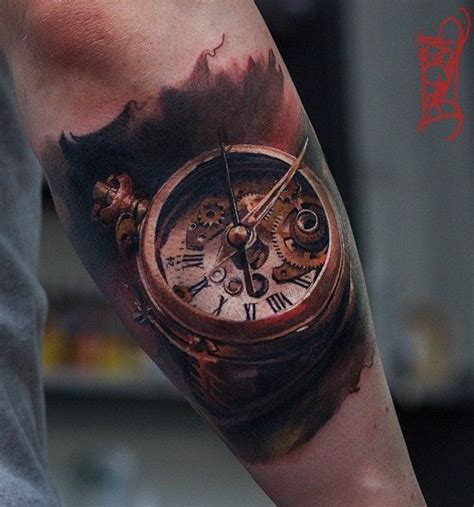 3d Old Pocket Watch Tattoo 100 Awesome Watch Tattoo Designs