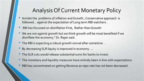 Monetary Policy Of Rbi Ppt