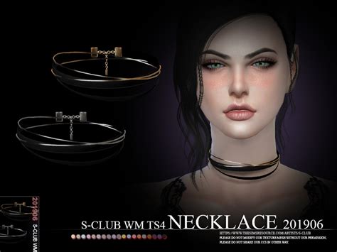 The Sims Resource S Club Ts4 Wm Necklace 201906
