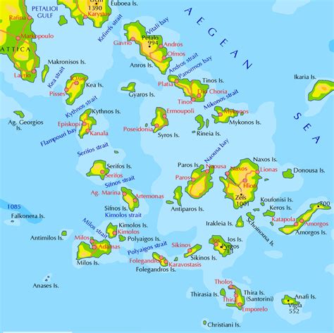 Mit 250 sonnentagen und 3.000 sonnenstunden gilt griechenland als das sonnenreichste land europas und fasziniert mit traumstränden, kristallklarem wasser, feinem puderzuckersand, mediterraner küche und unvergleichbarer gastfreundschaft. Online-Hafenhandbuch Griechenland: Inselgruppe Kykladen ...