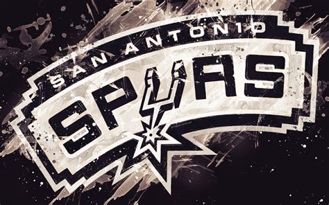 Download Wallpapers San Antonio Spurs 4k Grunge Art Logo American