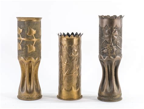 Five Wwi Trench Art Shells Online Collectibles Auction