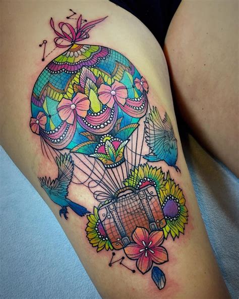 56 Romantic Hot Air Balloon Tattoos Page 5 Of 6 Tattoomagz