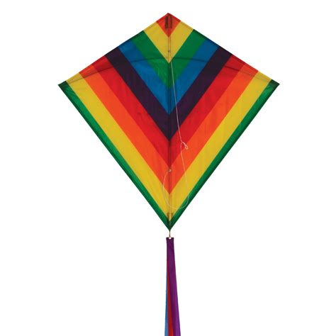 Rainbow Stripe 30 Diamond Kite In The Breeze Wholesale Garden
