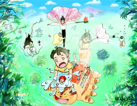 Studio Ghibli Watercolor By Ninfajpb On Deviantart