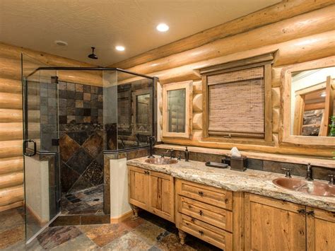 The best bathroom layout can be a somewhat elusive design concept, primarily because the ideal bathroom layout is going to be completely different for each family and existing bathroom space. Home Improvement Archives | Log cabin bathrooms, Cabin ...