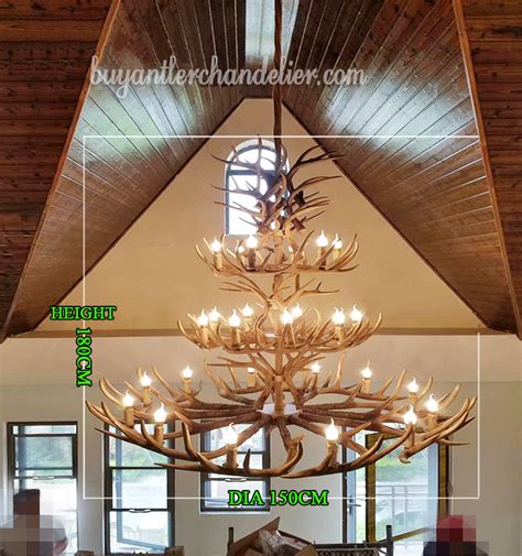 They can also be used as feature lighting to enhance architectural details or to create a specific atmosphere. Large 3 Tiers Antler Chandeliers Pendant Lights for High ...