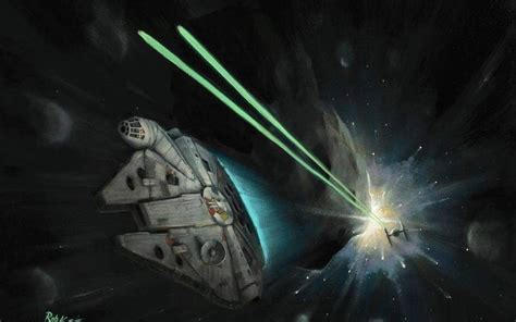 Asteroid Run Star Wars Art By Rob Kaz Star Wars Art Online