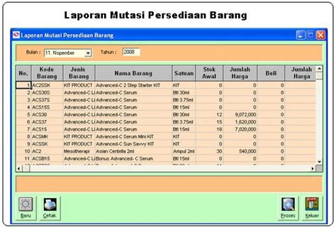 Contoh Aplikasi Sederhana Persediaan Barang Akuntansi Pemerintahan