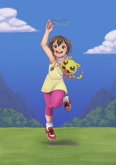 Hikari Yagami And Nyaromon Digimon Adventure On Behance