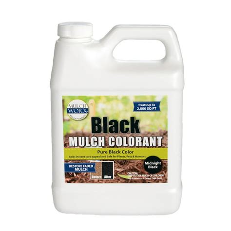 Mulchworx Black Mulch Color Concentrate 2800 Sq Ft Pure Midnight