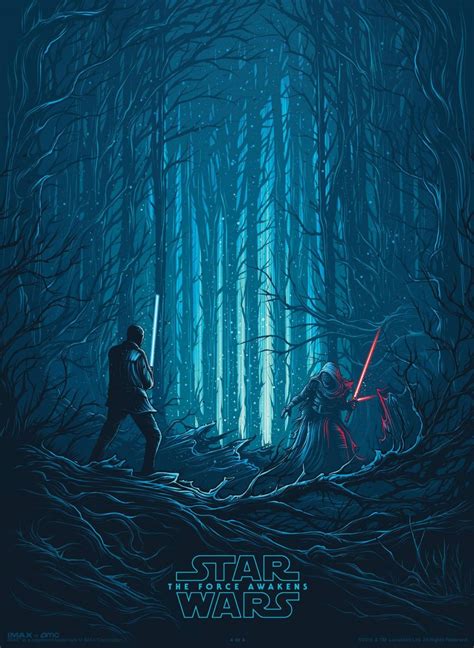 Star Wars The Force Awakens Imax Poster Finn Vs Kylo Ren Star Wars