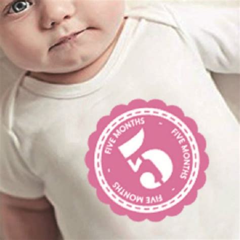 12 Pcsset Newborn Baby Month Stickers 1 12 Months For Photo Keepsakes
