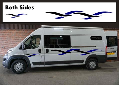 Motorhome Graphics Stripes Universal Any Camper Van Caravan Stickers D