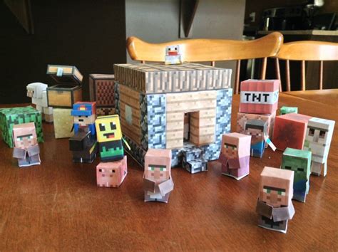 Minecraft Papercraft Mini House