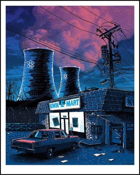 Night Falls On The Springfield Nuclear Power Plant Simpsons Outré Gallery