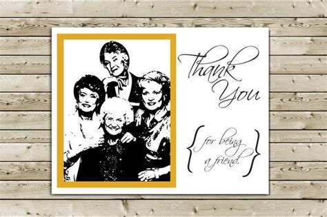 Items Similar To Funny Golden Girls Thank You Greeting Card Thank