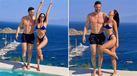 Newly Engaged Nicole Scherzinger Looks Incredible As She Strips Off To Blue Bikini To Pose With