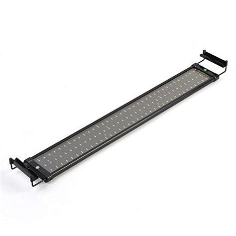 The bright led illuminates to bring an outstanding optical effect, mimicking an underwater dreamland. NICREW LED Aquarium Light, Fish Tank Light with Extendable Brackets, White and Blue LEDs, Size ...