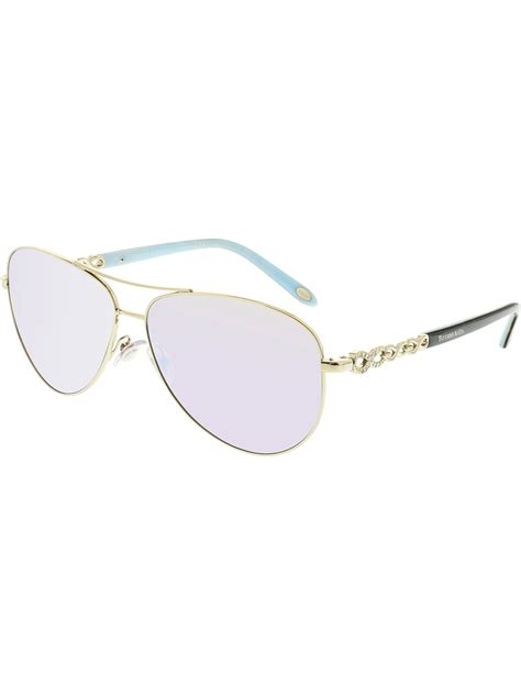 Tiffany And Co Women S Mirrored Tf3049b 609164 58 Silver Aviator Sunglasses