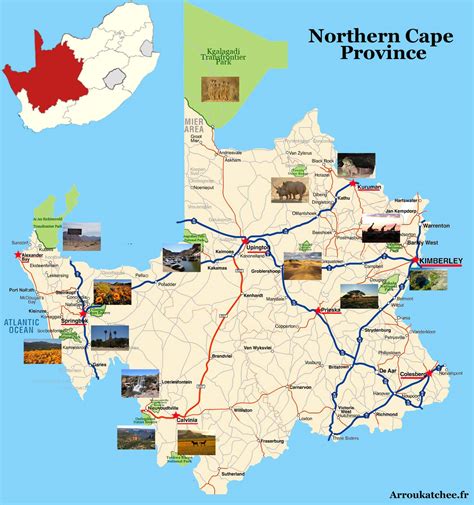 Northern Cape South Africa Map Map